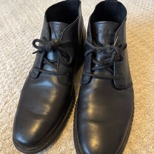 Cole Haan Black Chukka Boots Leather